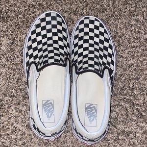 Vans Checkered slide on Size 9.5 Men’s